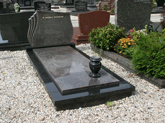 Grafsteen waaier
